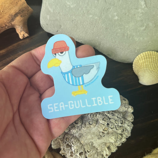 Seagull Sticker - Sea Gullible