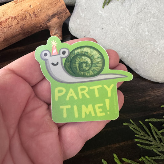 Snail Sticker - Party time!