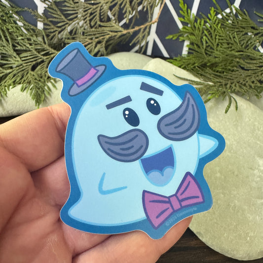 Ghost Sticker - Big Daddy Blue Boo