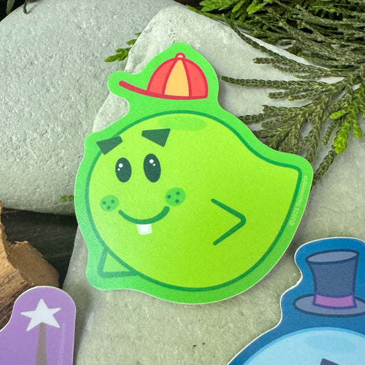 Ghost Sticker - Green lil Boo