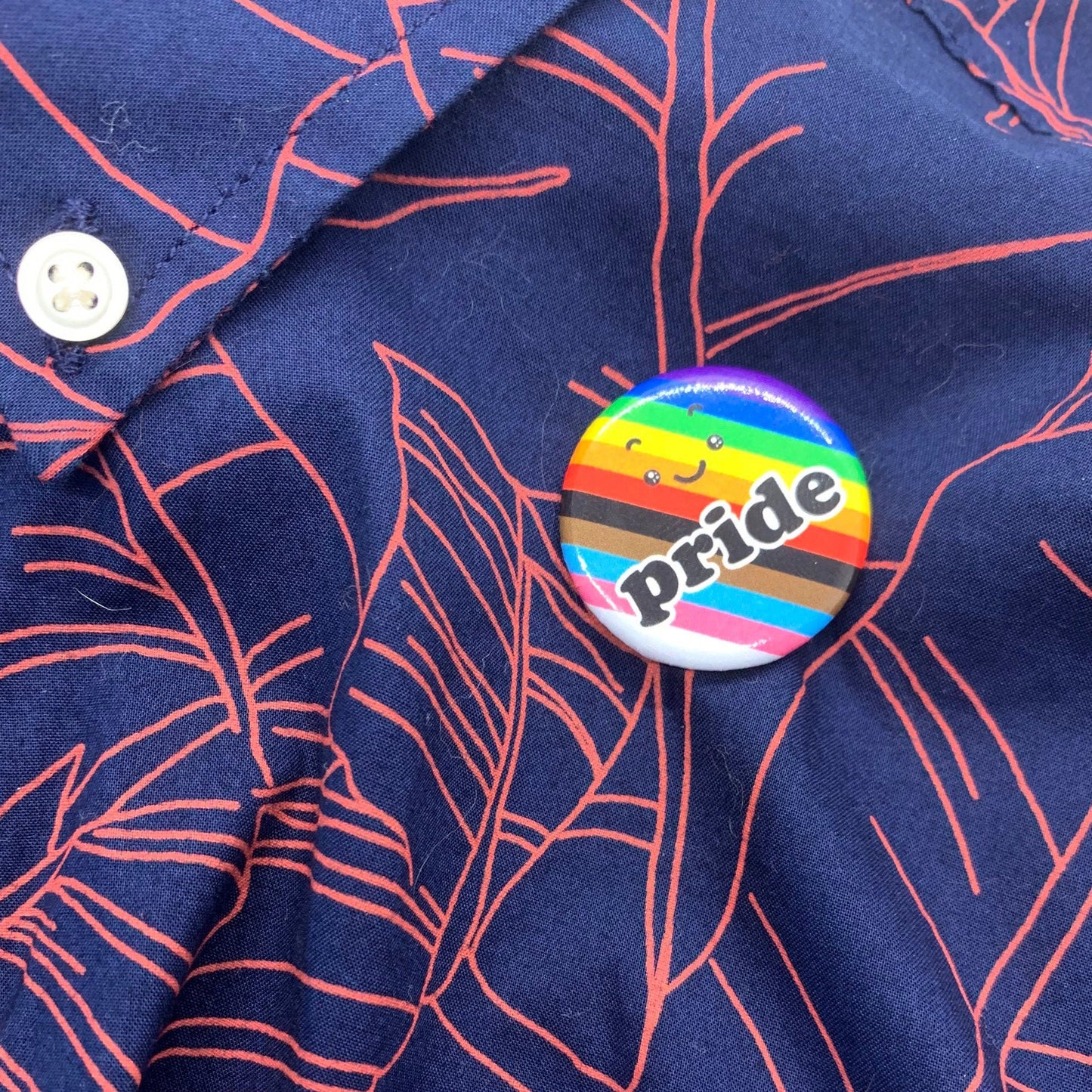 Rainbow Pride Button 2 pack (1.25 Inch Round Pinback Buttons)