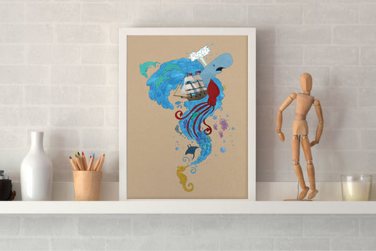 Seaside — 11 x 17 inch Print (No frame)