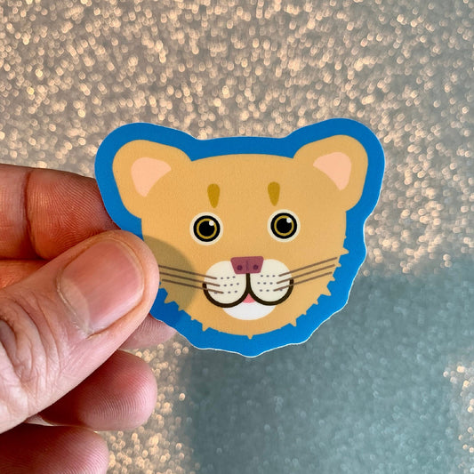 Lil Lioness Sticker (2.3 inch × 1.88 inch)  | for hydroflask water bottle, laptop, car window, small gift