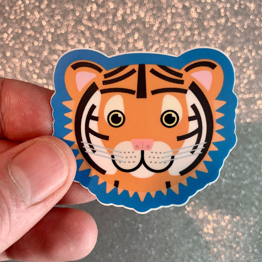 Lil Tiger Sticker (2.11 inch × 1.9 inch)  | for hydroflask water bottle, laptop, car window, small gift