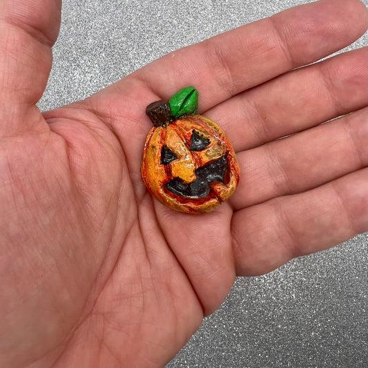 Pumpkin Magnet (hand sculpted, resin cast)