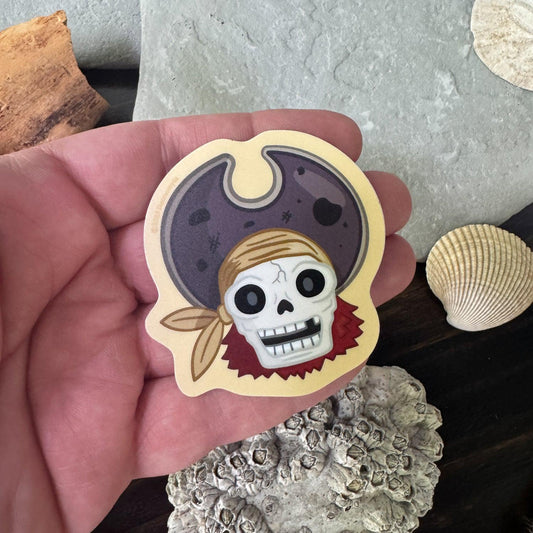 Pirate Captain Sticker - Sunbaked Yellow