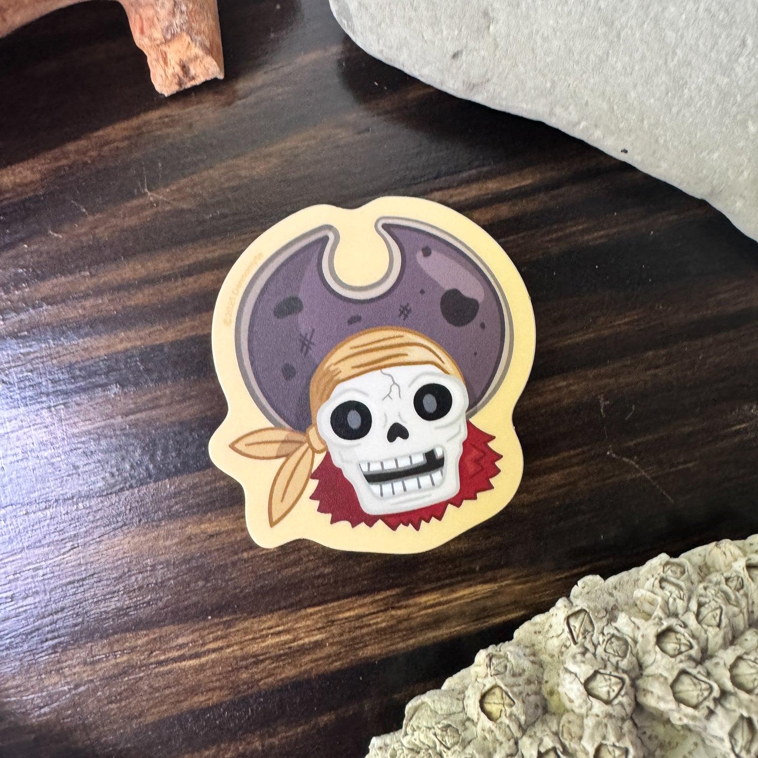 Pirate Captain Sticker - Sunbaked Yellow